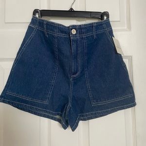 High waisted shorts with cute back pockets!